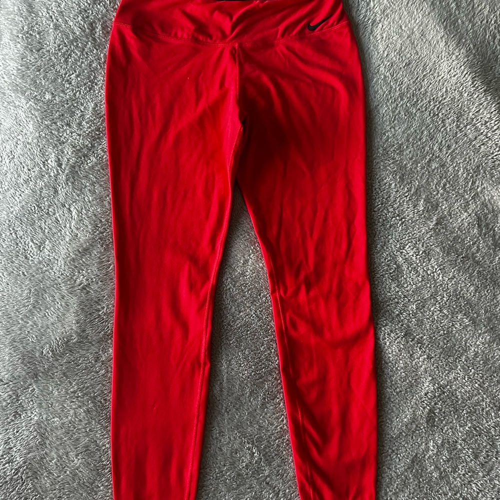 Nike Red Women's Athletic Leggings
